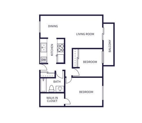 Bayside Apartments in Pinole, CA - Foto de edificio - Floor Plan