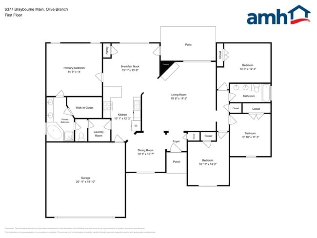 6377 Braybourne Main in Olive Branch, MS - Foto de edificio - Building Photo