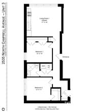 2541 N Campbell Ave, Unit 3 in Chicago, IL - Foto de edificio - Building Photo