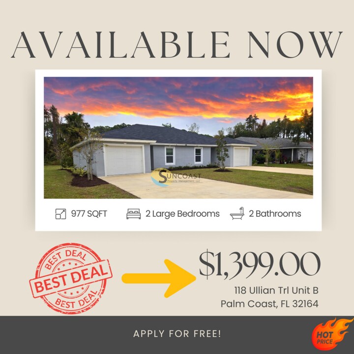 118 Ullian Trail-Unit -B in Palm Coast, FL - Building Photo