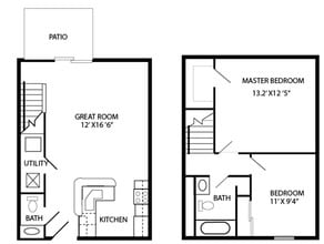 Eagle Ridge Apartments in Dayton, OH - Foto de edificio - Floor Plan