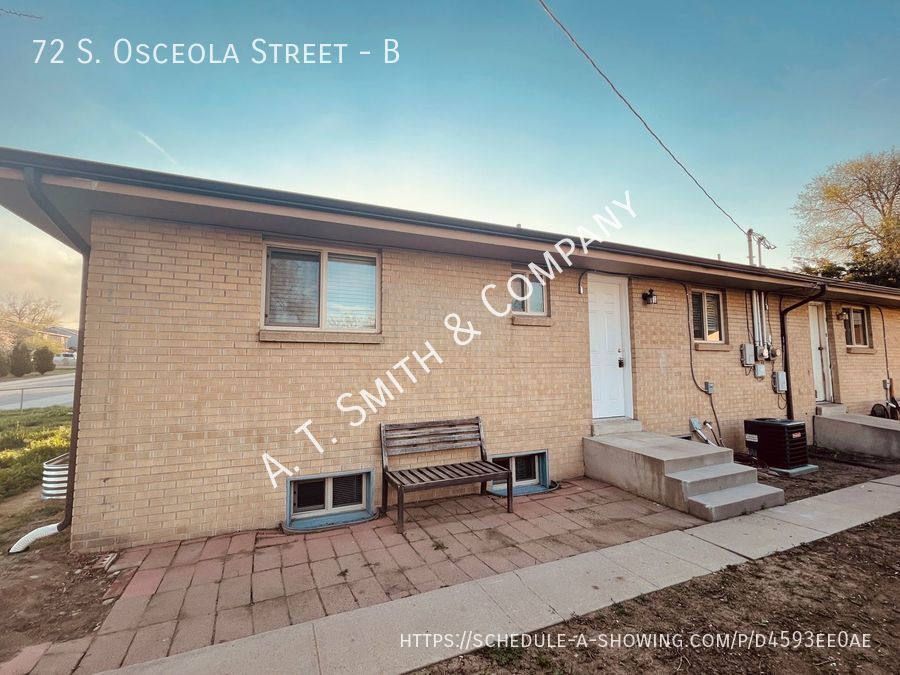 72 S Osceola St, Unit B in Denver, CO - Building Photo