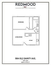 906 Dainty Avenue in Brentwood, CA - Foto de edificio - Floor Plan