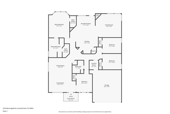 1015 Morningside Dr in Grand Prairie, TX - Foto de edificio - Building Photo