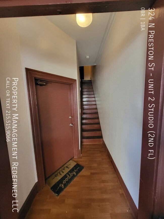 324 N Preston St-Unit -unit 2 Studio (2nd fl) in Philadelphia, PA - Building Photo - Building Photo