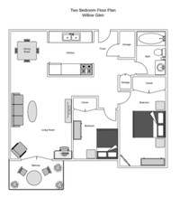 Willow Glen in Edmonton, AB - Building Photo - Floor Plan