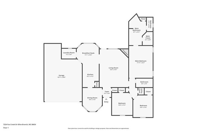 7234 Fox Creek Dr in Olive Branch, MS - Foto de edificio - Building Photo