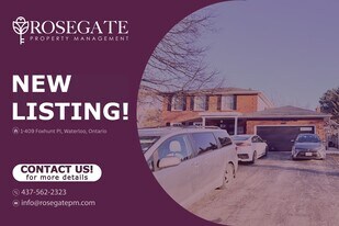 409 Foxhunt Pl in Waterloo, ON - Building Photo