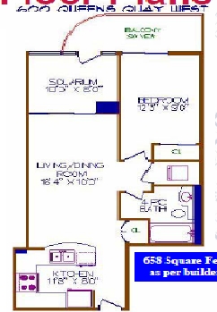 600 Queens Quay Blvd W in Toronto, ON - Building Photo - Floor Plan