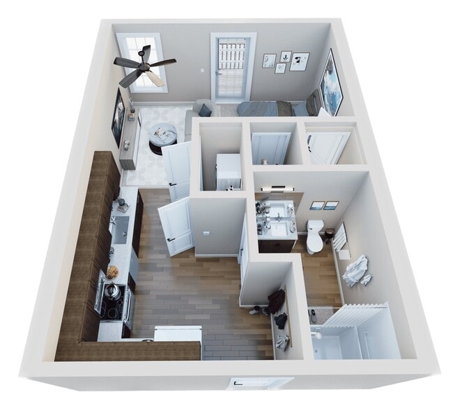 The Interurban Apartments in Delphi, IN - Foto de edificio - Floor Plan