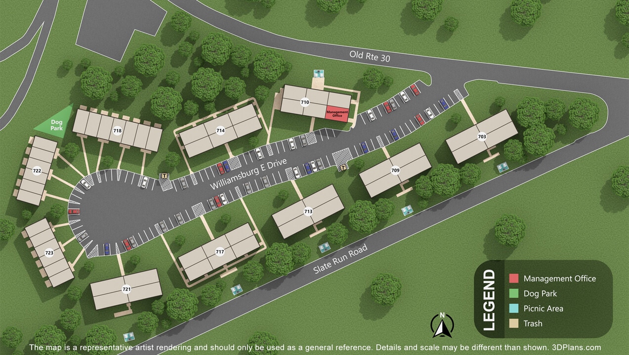 Slate Creek Apartments & Townhomes in Greensburg, PA - Foto de edificio