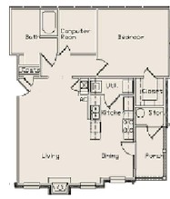 Peppertree Apartments in Memphis, TN - Foto de edificio - Floor Plan