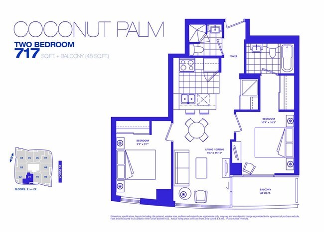 The Palm in Toronto, ON - Building Photo - Floor Plan