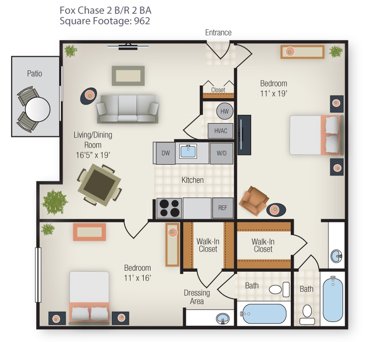 Fox Chase Apartments in Waldorf, MD | ApartmentHomeLiving.com