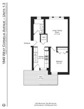 1847 W Cornelia Ave, Unit 1849-1 in Chicago, IL - Building Photo - Building Photo