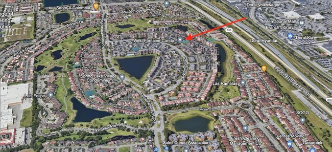 property at 9711 Fontainebleau Blvd