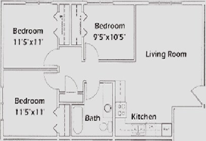 Stadium Heights Apartments in Mankato, MN - Foto de edificio - Floor Plan
