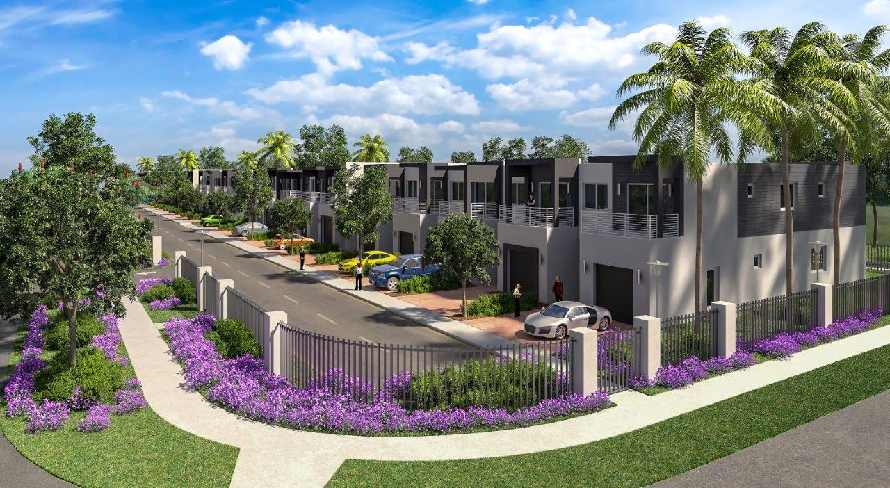 Somi Townhomes in Miami, FL - Foto de edificio