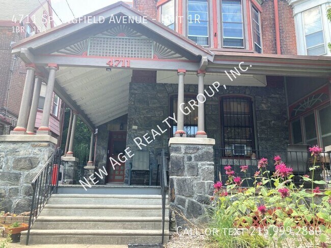 4711 Springfield Ave-Unit -Unit 1R in Philadelphia, PA - Foto de edificio - Building Photo