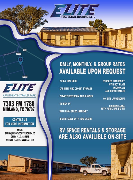 Elite Apartments and Trailer Park in Midland, TX - Building Photo