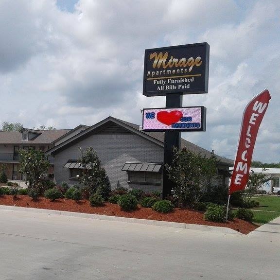 Mirage Apartments in Bossier City, LA - Building Photo