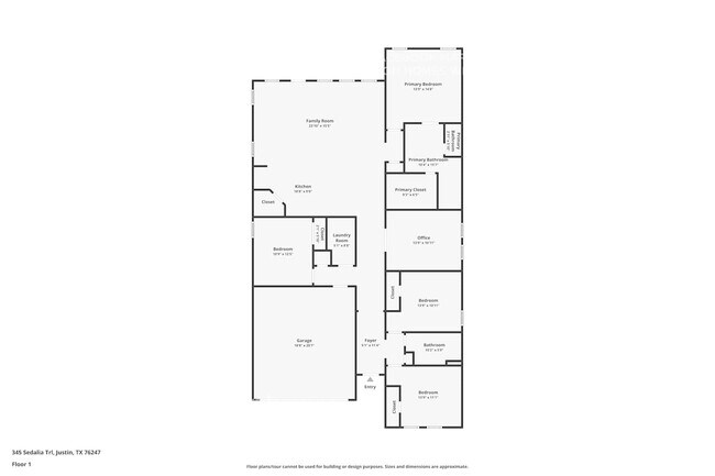 345 Sedalia Trl in Justin, TX - Foto de edificio - Building Photo