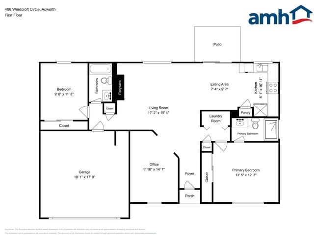 408 Windcroft Cir NW in Acworth, GA - Foto de edificio - Building Photo