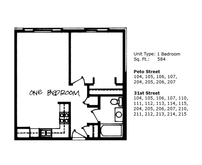 Regency House (55 & Older) in Manitowoc, WI - Foto de edificio - Floor Plan