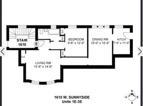 1610 W Sunnyside Ave, Unit 3 in Chicago, IL - Foto de edificio - Building Photo