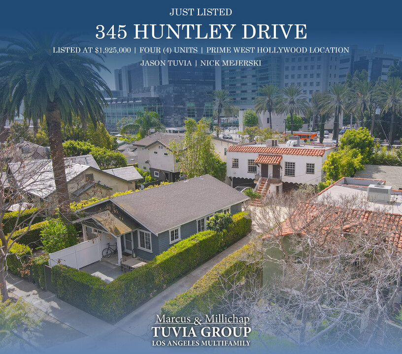 345 Huntley Dr in West Hollywood, CA - Building Photo