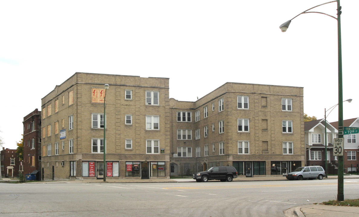 7203-7207 S Vincennes Ave in Chicago, IL - Building Photo