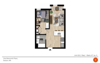 8 Newcomb St, Unit 202 Apartamentos