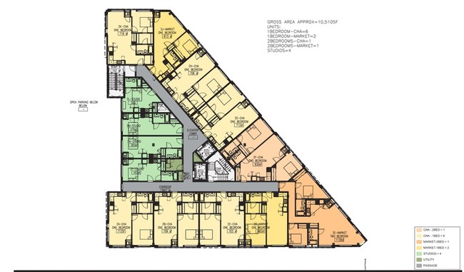 John Pennycuff Memorial Apartments in Chicago, IL - Foto de edificio - Floor Plan