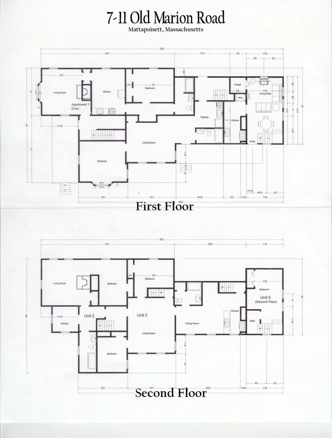 7-11 Old Marion Rd in Mattapoisett, MA - Building Photo - Floor Plan