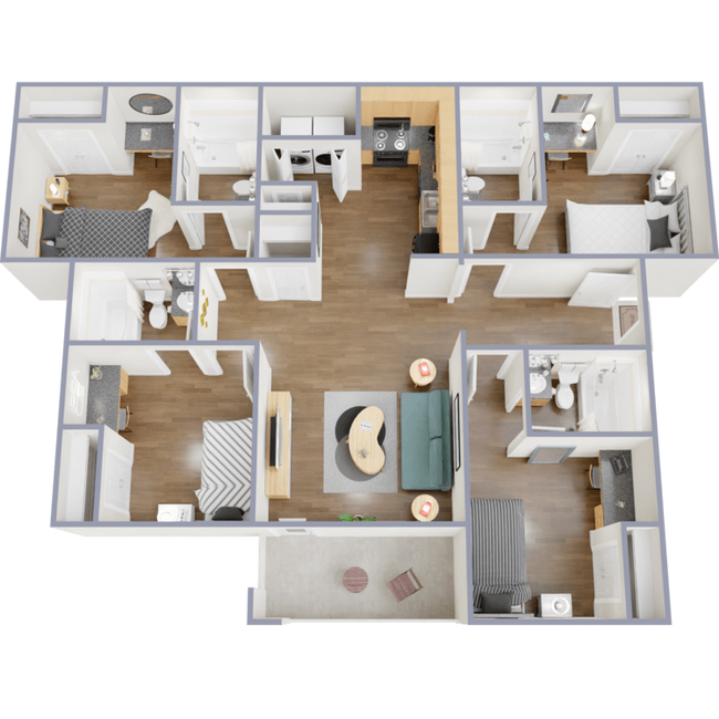 Village Square in Barnesville, GA - Foto de edificio - Floor Plan