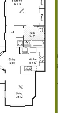 Liberty Green in Louisville, KY - Foto de edificio - Floor Plan