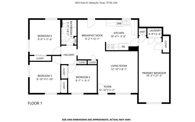 3025 Hula Dr in Mesquite, TX - Foto de edificio - Building Photo