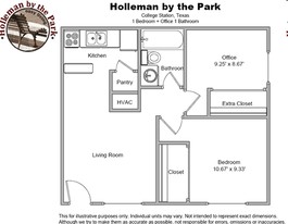 Holleman by the Park in College Station, TX - Foto de edificio - Floor Plan