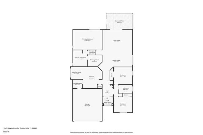 1243 Maximilian Dr in Zephyrhills, FL - Building Photo - Building Photo