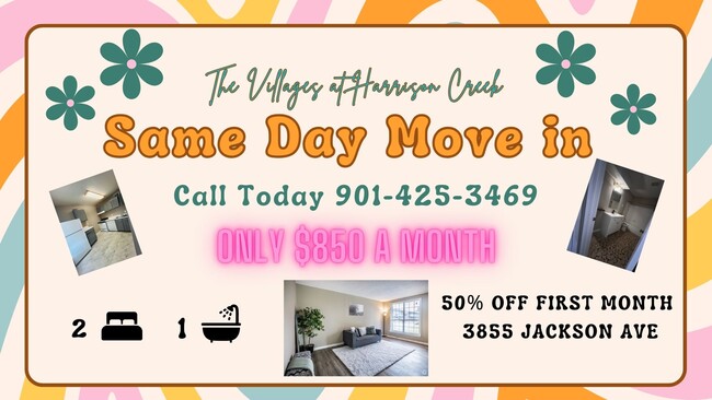 Villages at Harrison Creek- 50% off 1st month