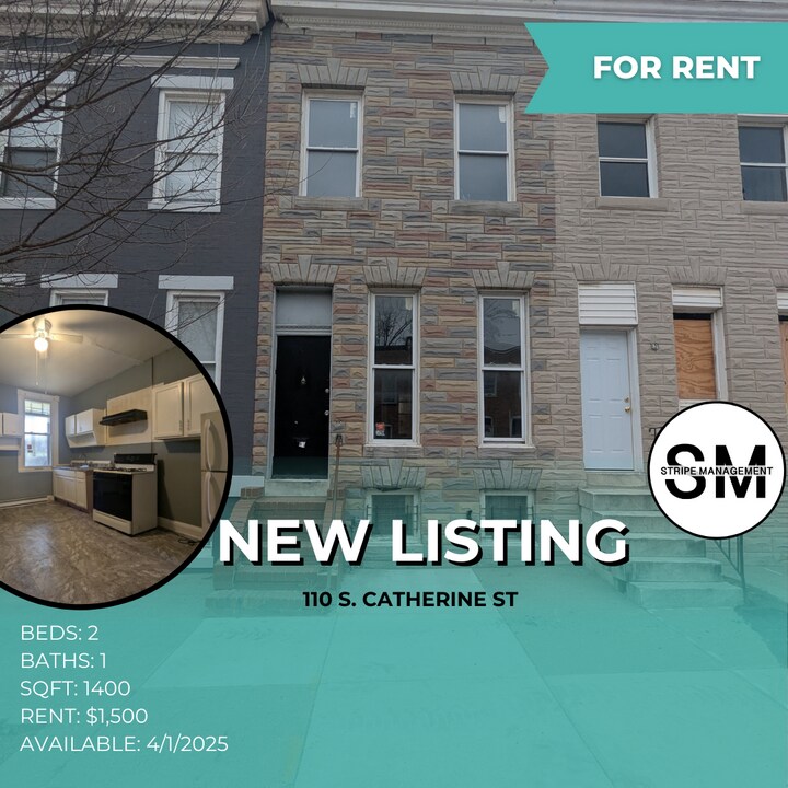 110 S Catherine St in Baltimore, MD - Building Photo