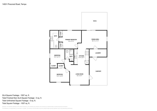 14931 Pine Crest Rd in Tampa, FL - Foto de edificio - Building Photo