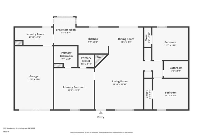 225 Woodcrest Dr in Covington, GA - Foto de edificio - Building Photo