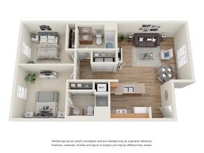 Whispering Woods I in Louisville, KY - Foto de edificio - Floor Plan