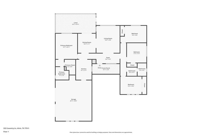 332 Coventry Ln in Alvin, TX - Foto de edificio - Building Photo