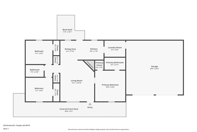 334 Orchard Dr in Temple, GA - Foto de edificio - Building Photo