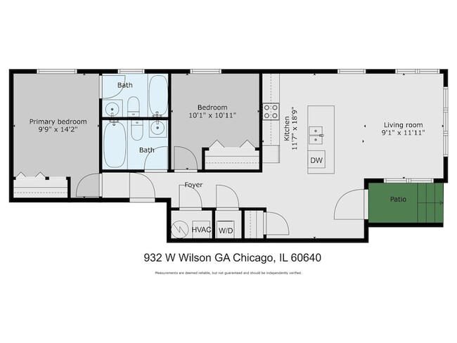 932 W Wilson Ave, Unit GA in Chicago, IL - Building Photo - Building Photo