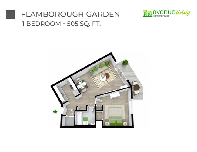 Flamborough Garden in Lethbridge, AB - Building Photo - Floor Plan