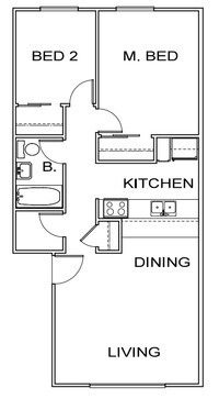 2BR/1BA - 1 to 2 bedrooms Contact for Rates - River Gardens Apartments in Anderson, California