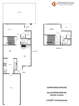 Copper Creek Duplexes in Austin, TX - Foto de edificio - Floor Plan